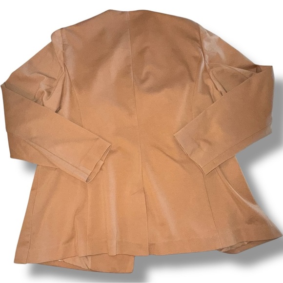 LANE BRYANT Ponte Bryant Collarless Blazer - Tan Women’s 16 - Picture 14 of 16